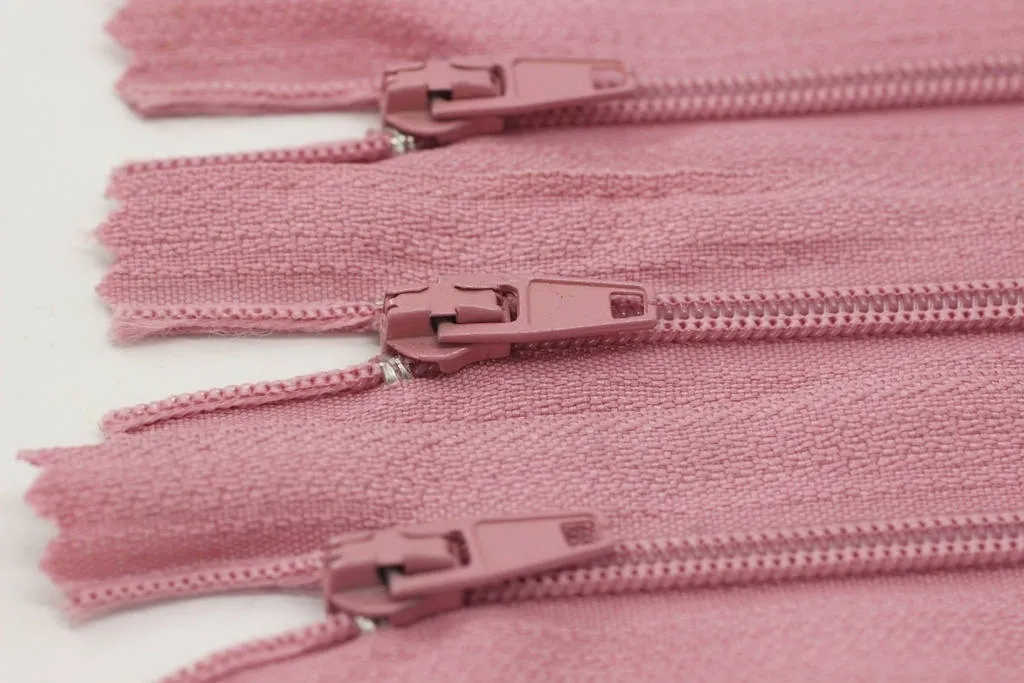 10 pcs Pale Pink Zippers, 18-60cm, (7-23inc) zipper, pants zipper, zipper for pants, zipper, bag zipper, zippers, wallet zipper,