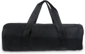 12 Inch Canvas Tool Pouch Small Tool Bag for Men Wide Mouth Tool Storage Bag Large Capacity Tool Tote Handbag Power Tool Organizer for Electricians Mechanic Storage Wrenches Pliers Black