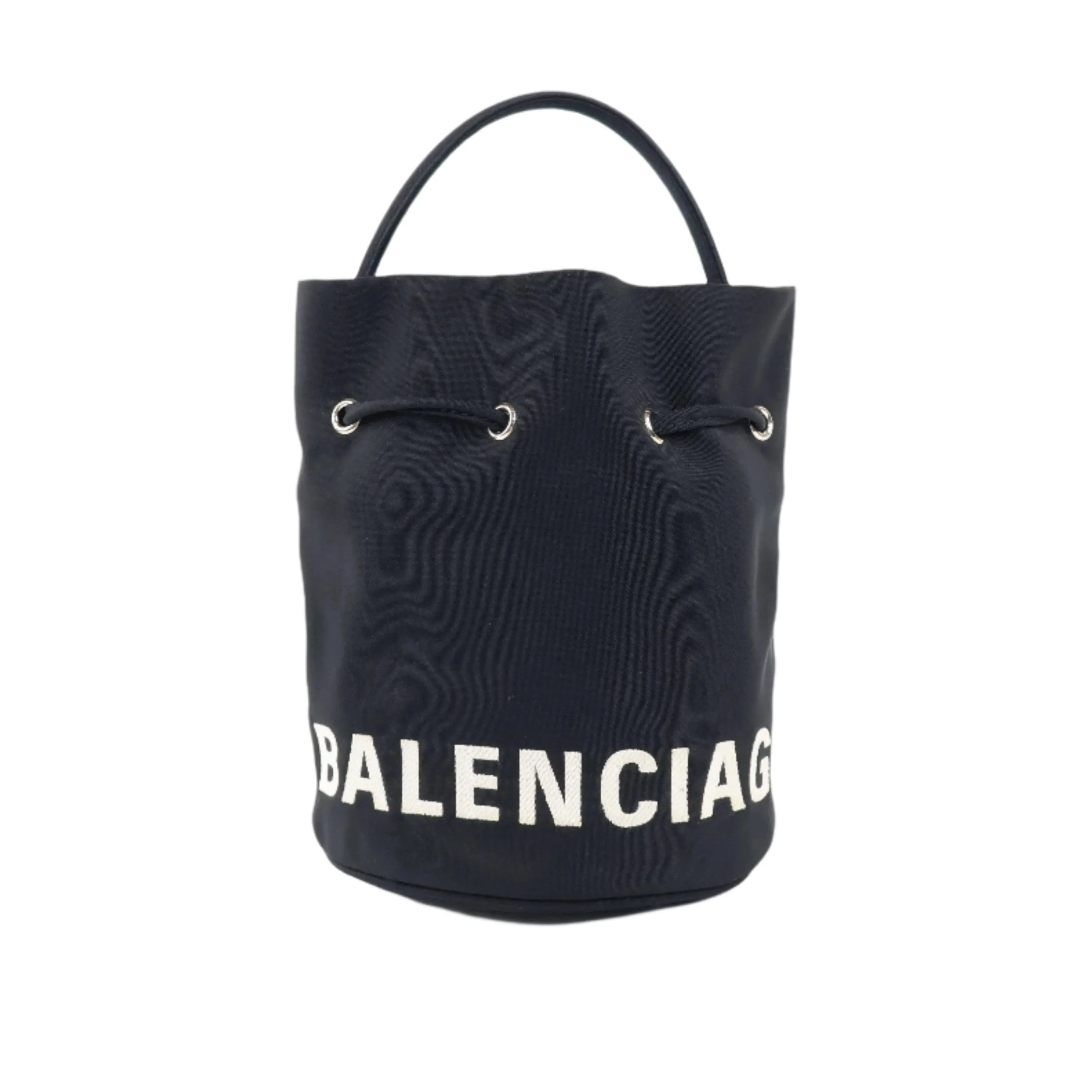 Balenciaga Bucket Bag Canvas Black
