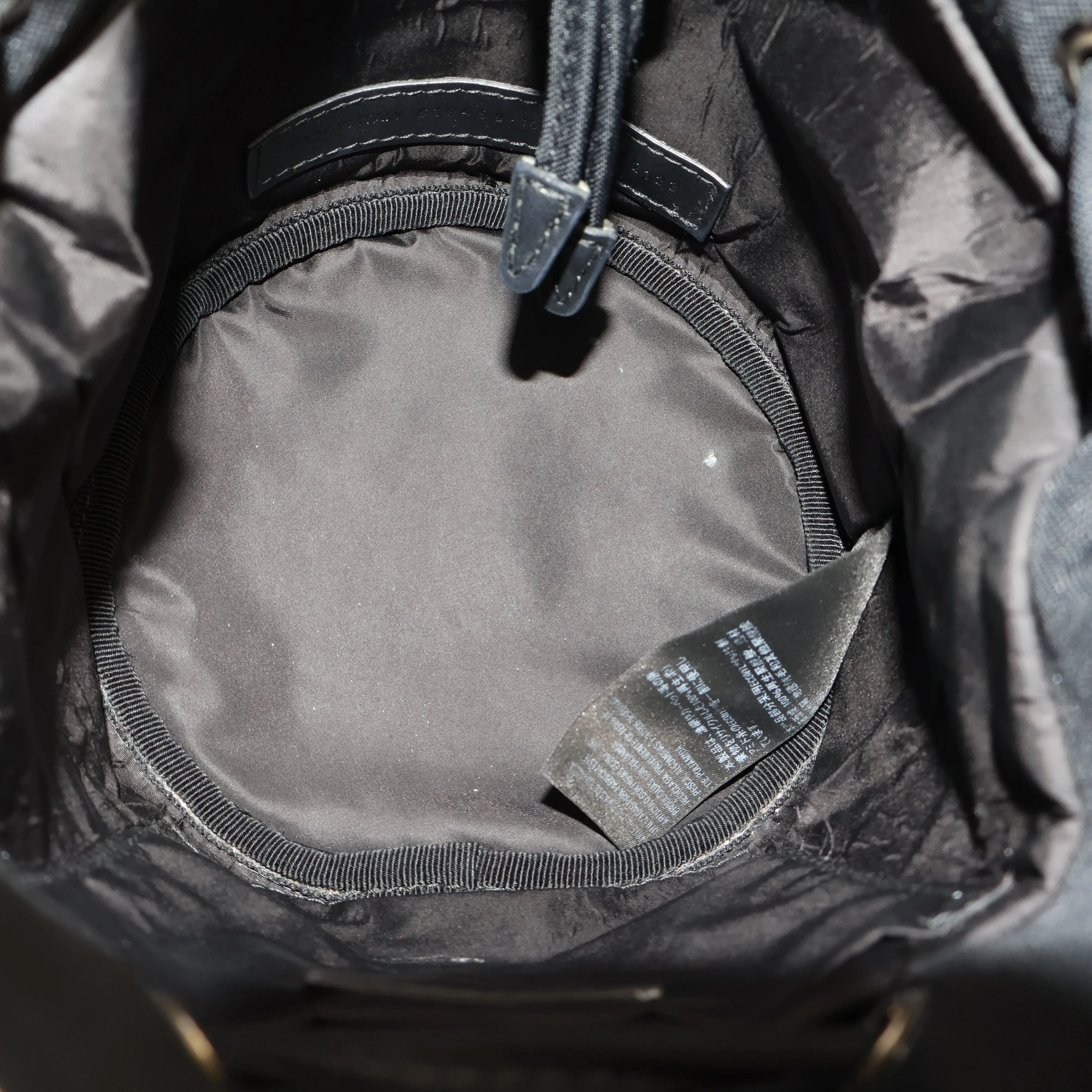 Balenciaga Bucket Bag Canvas Black