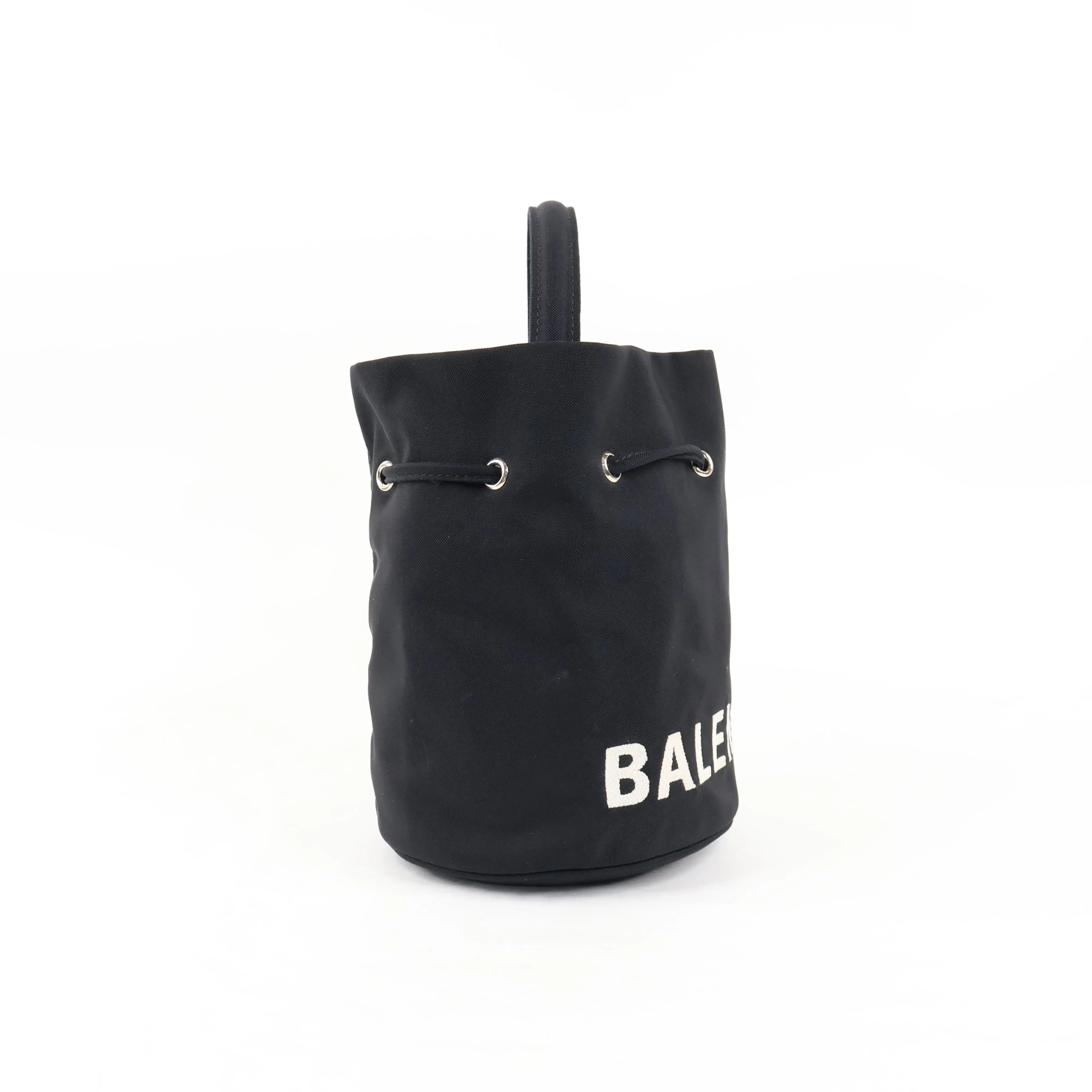 Balenciaga Bucket Bag Canvas Black