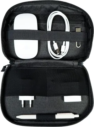 Beblau POUCH Electronics Accessories Organizer Bag | Adjustable strap | Zipper Design | Premium travel caddy | Pocket Storage. Phones, chargers, cables, HD, SD, power bank | CHRISTMAS GIFT