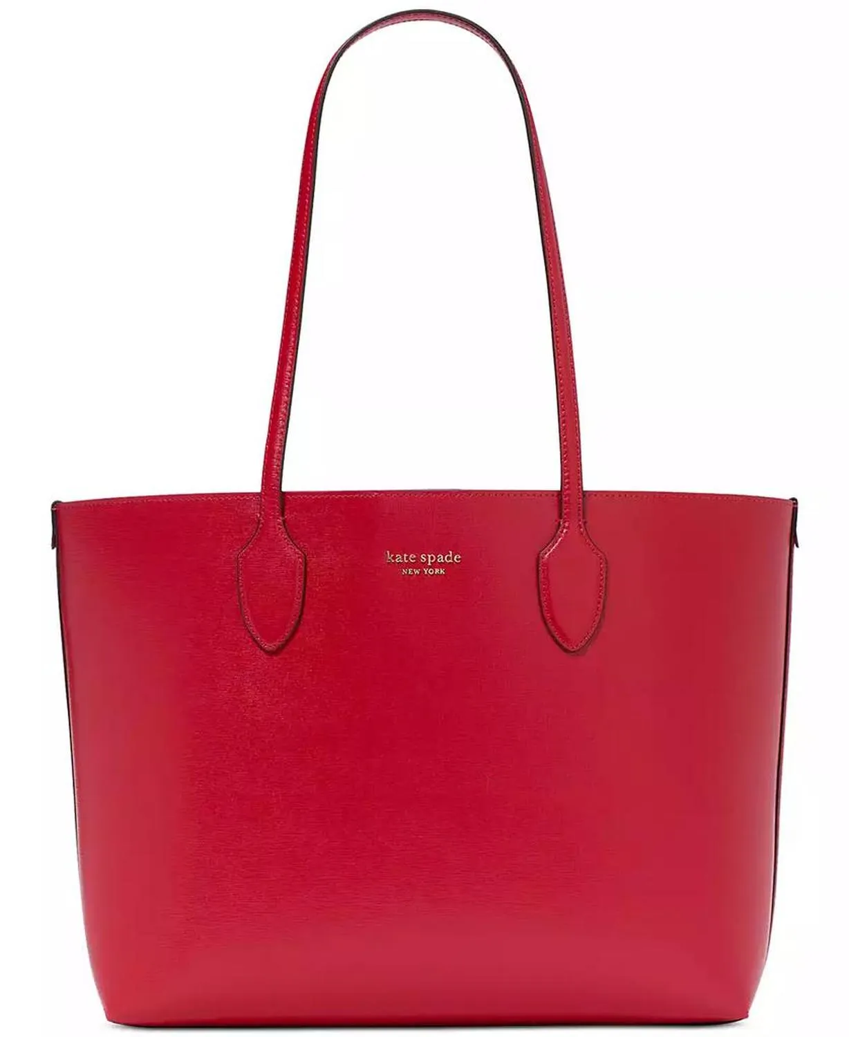 Bleecker Pixelated Hearts Pop Print Crossgrain Leather Medium Tote with Removable Pouch