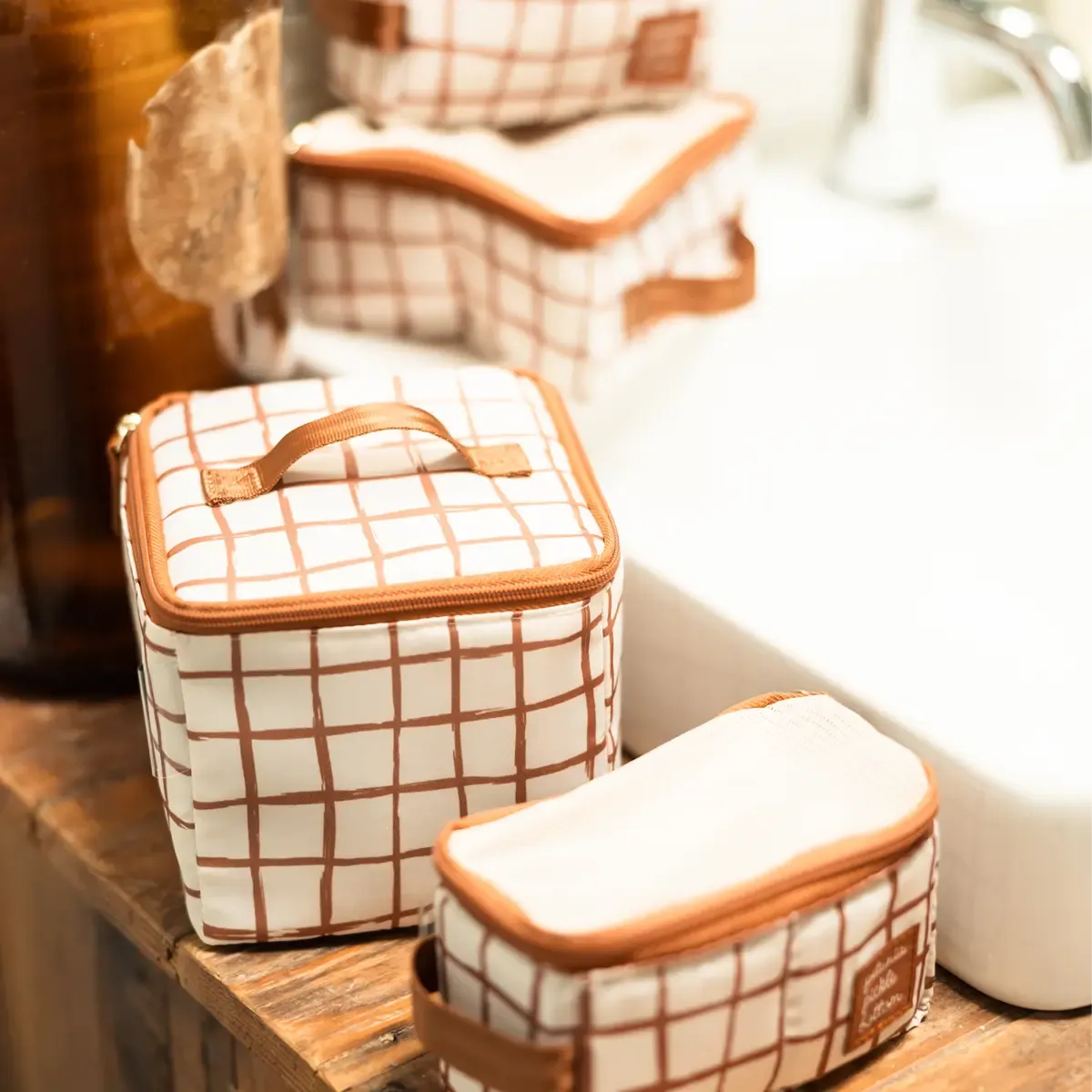 Boxy Backpack in Cedar & Accessory Bundle