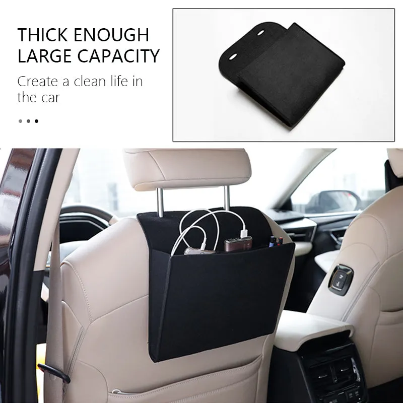 Car Seat Back Storage Bag Non-woven Fabric Multi-Function Auto Organizer Pocket