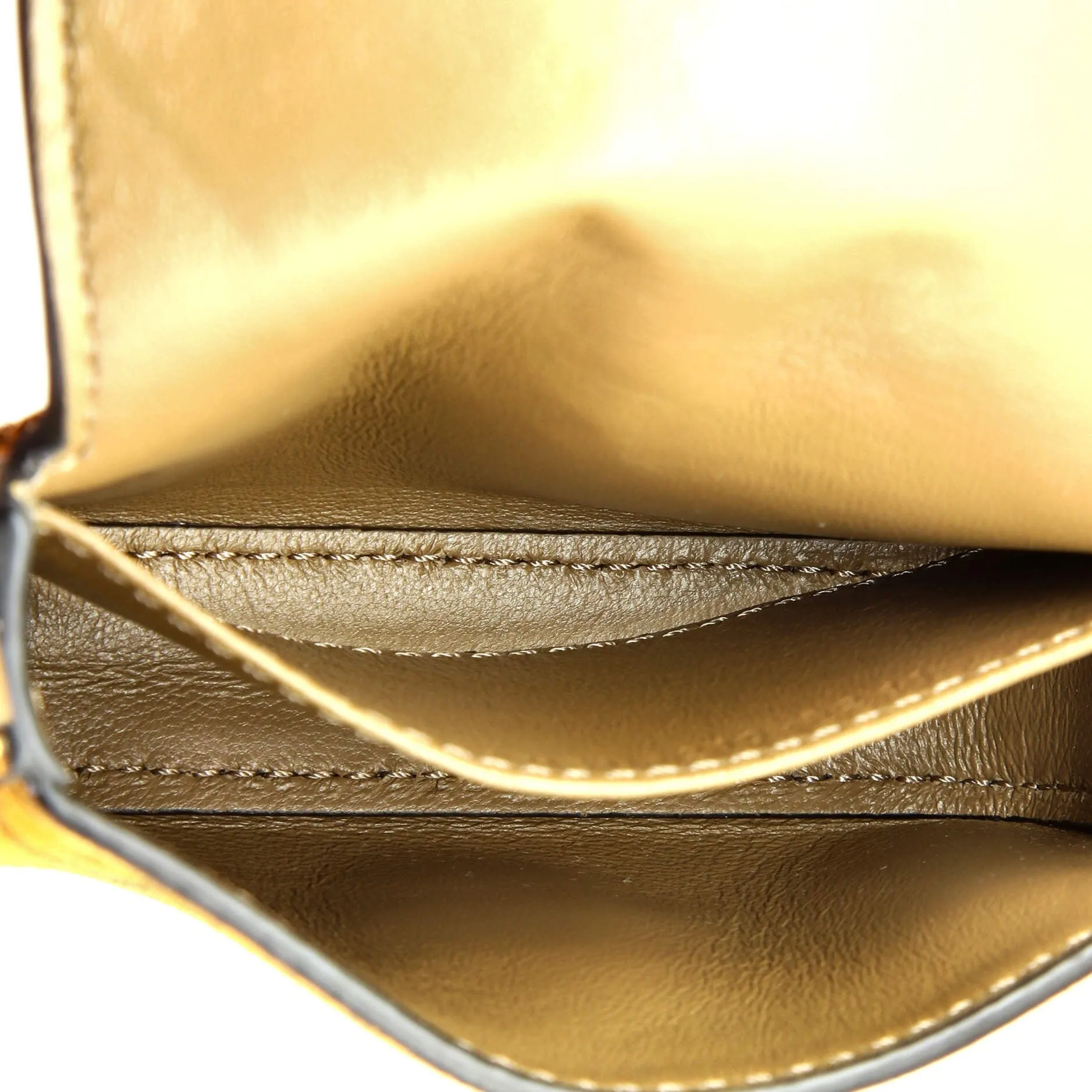 Chain Baguette Charm Bag Zucca Suede Nano