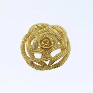CHRISTIAN DIOR Earring Gold Auth am6232