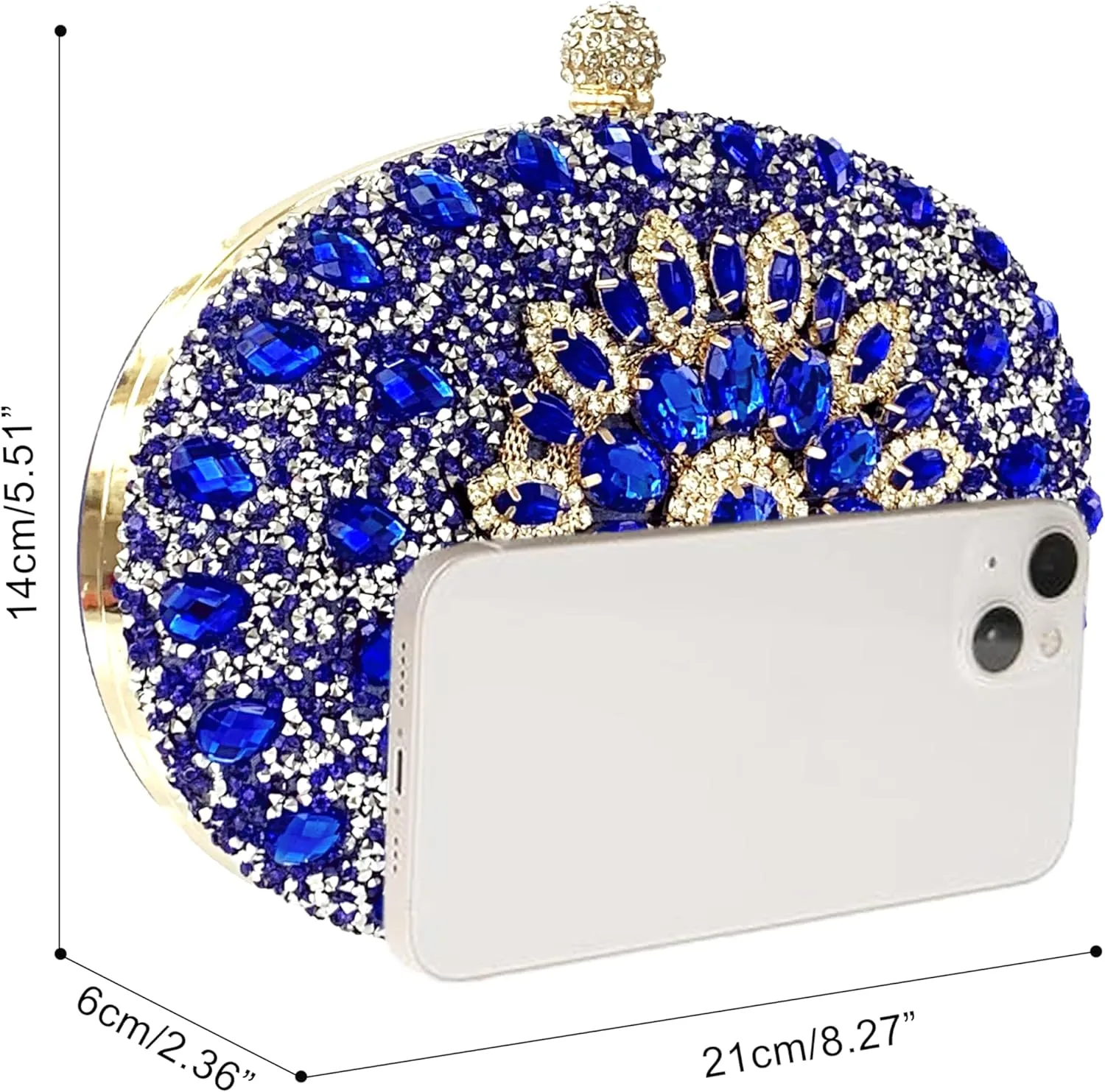 Clutch Purses For Women Rhinestone Evening Purse Sparkling Handbags Crystal Clutch For Wedding Party