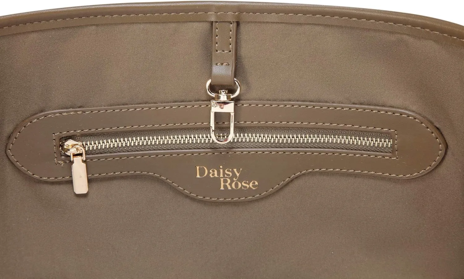 Daisy Rose Tote Shoulder Travel Bag & Matching Clutch PU Vegan Leather