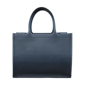 Dior Book Tote Medium Tote Bag Blue leather