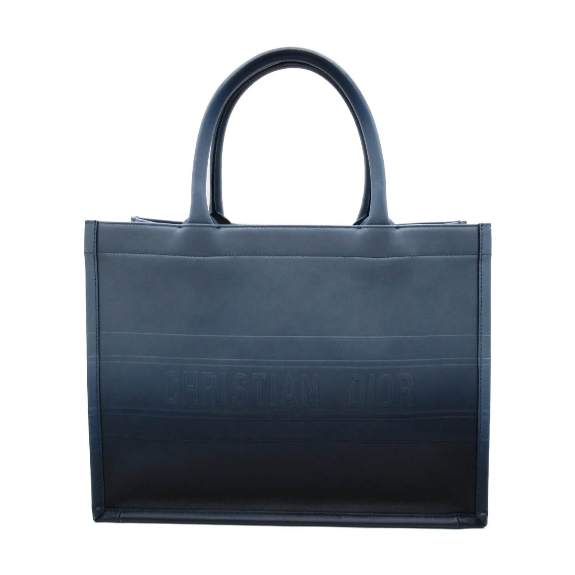 Dior Book Tote Medium Tote Bag Blue leather