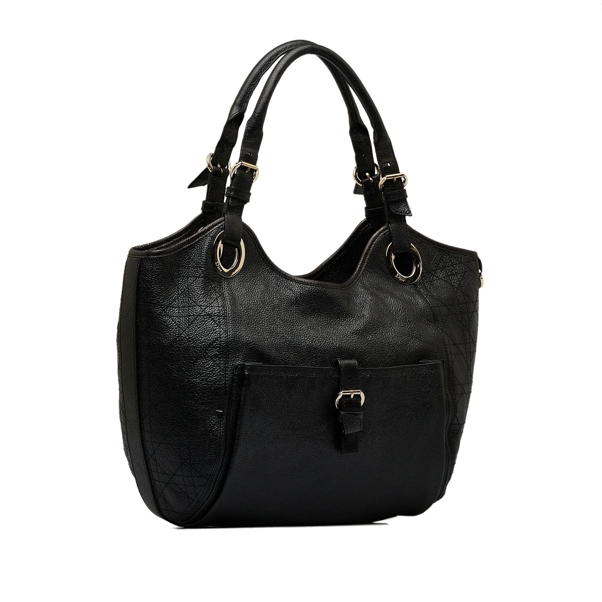 Dior Cannage Bee Tote Bag (SHG-Ftr9Ln)