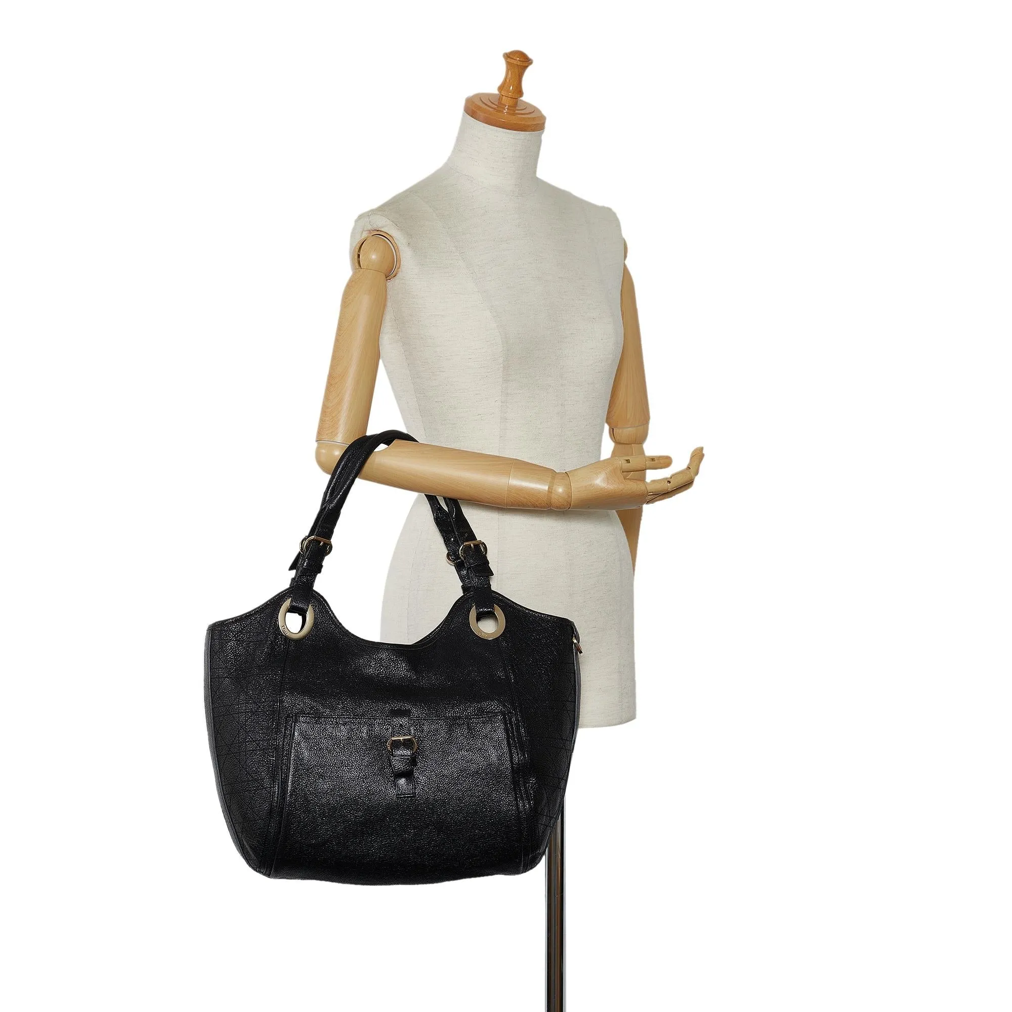 Dior Cannage Bee Tote Bag (SHG-Ftr9Ln)