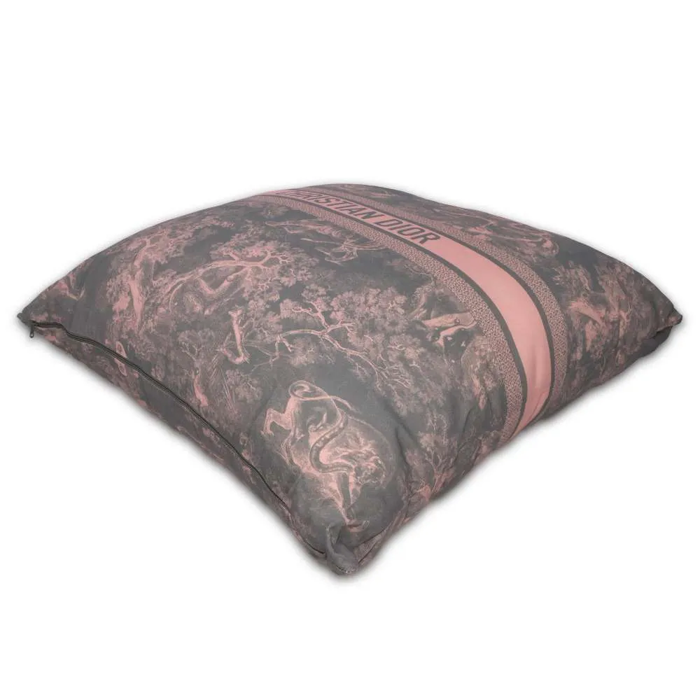 Dior Cushion Toile de Jouy Extra Large Pink/Gray HYP02RJD0U Polyester87% Acryl13% Size DiameterApproximately28"