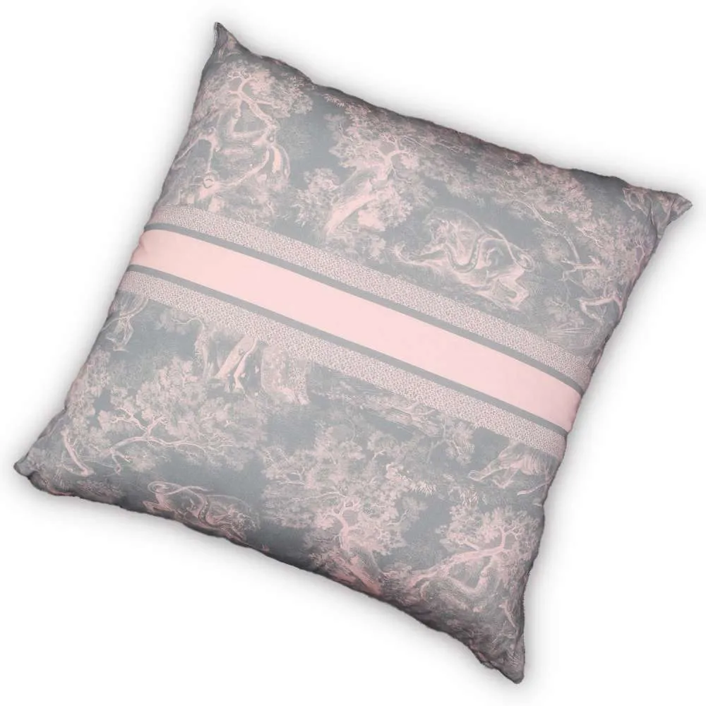 Dior Cushion Toile de Jouy Extra Large Pink/Gray HYP02RJD0U Polyester87% Acryl13% Size DiameterApproximately28"