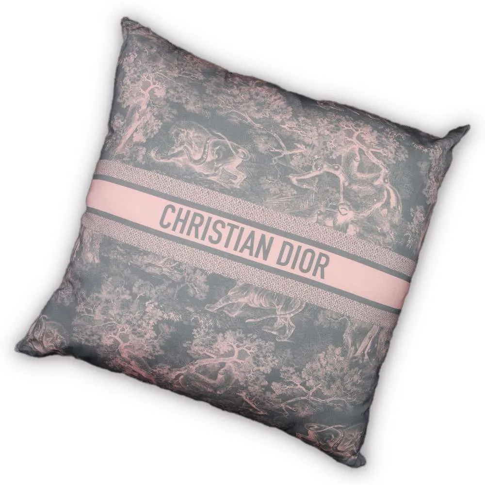 Dior Cushion Toile de Jouy Extra Large Pink/Gray HYP02RJD0U Polyester87% Acryl13% Size DiameterApproximately28"