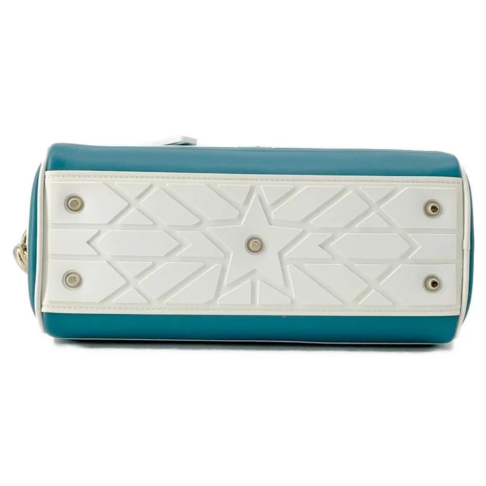 Dior Dior Vibe 2way Handbag White/Turquise Blue M6209OOBR Leather