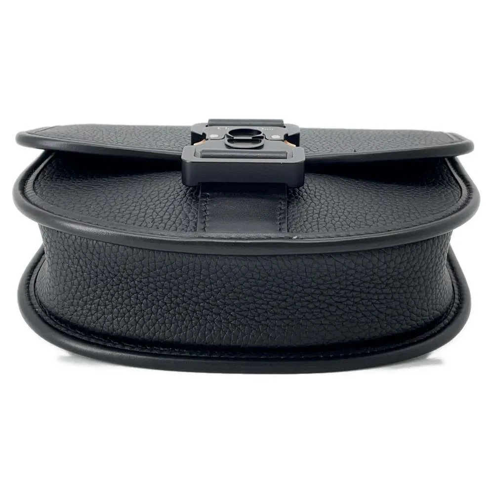 Dior Gallop Shoulder Bag Black 1ADPO033LAC Leather