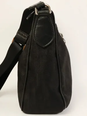 DIOR Trotter Pattern Logo Charm Shoulder Bag Black
