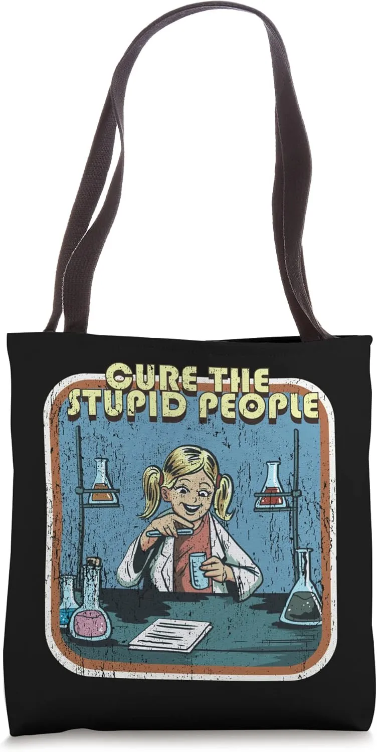 Doctor Funny Cure Vintage Retro Tote Bag