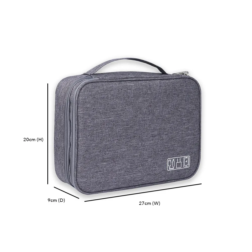 Double Layer Gadget Organizer Pouch