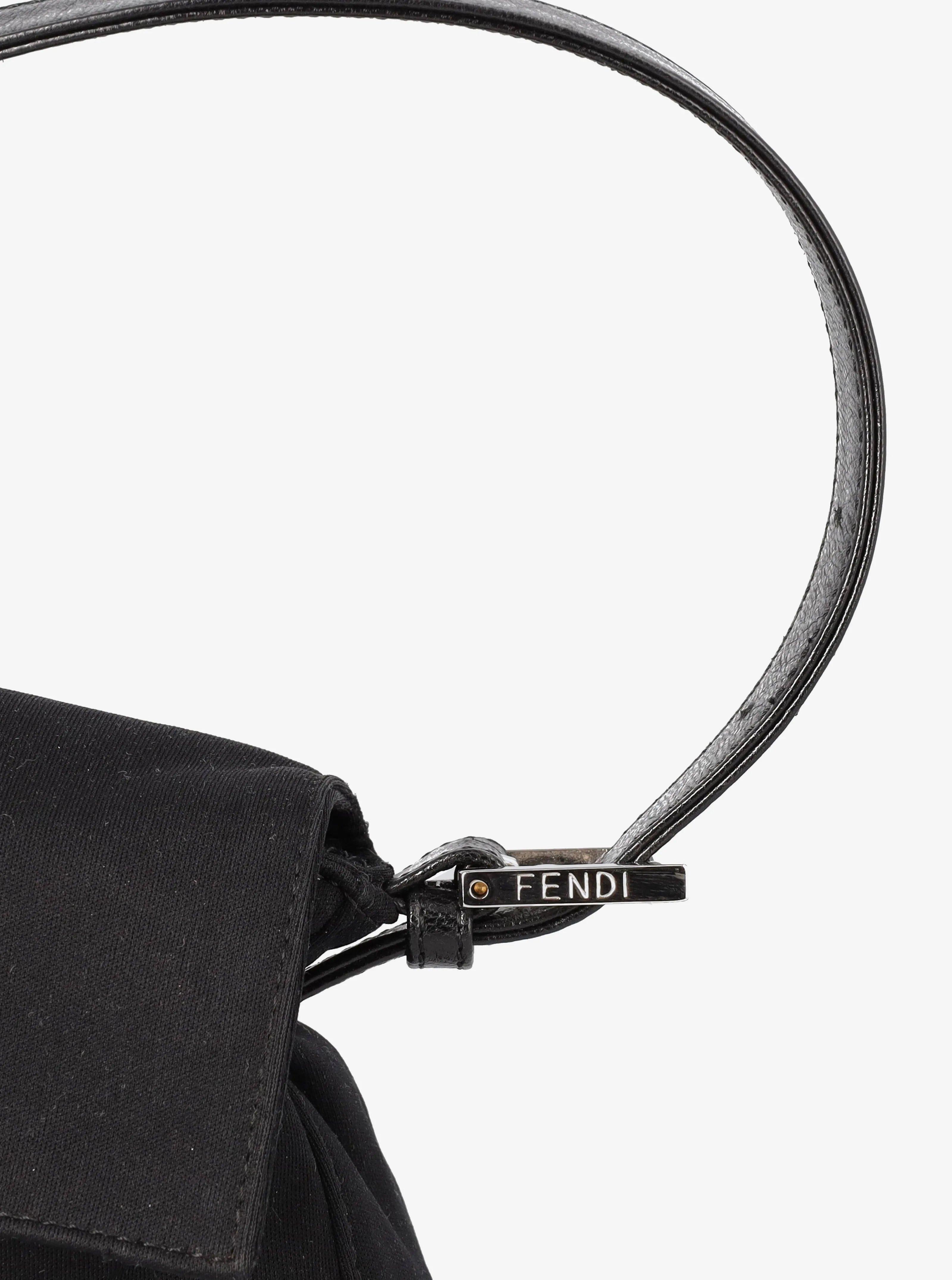 Fendi Baguette In Black Canvas