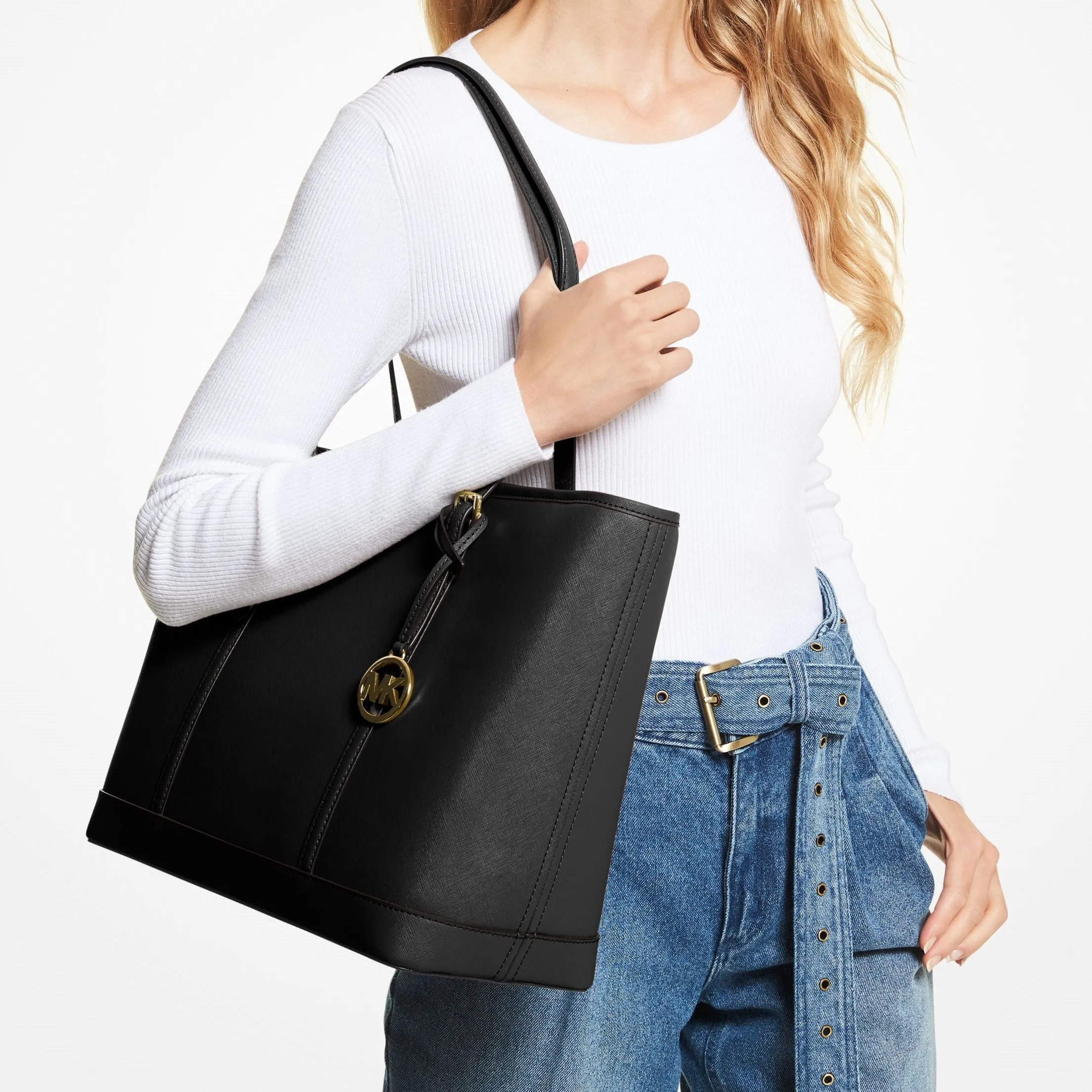 Jet Set Travel Large Saffiano Leather Tote Bag