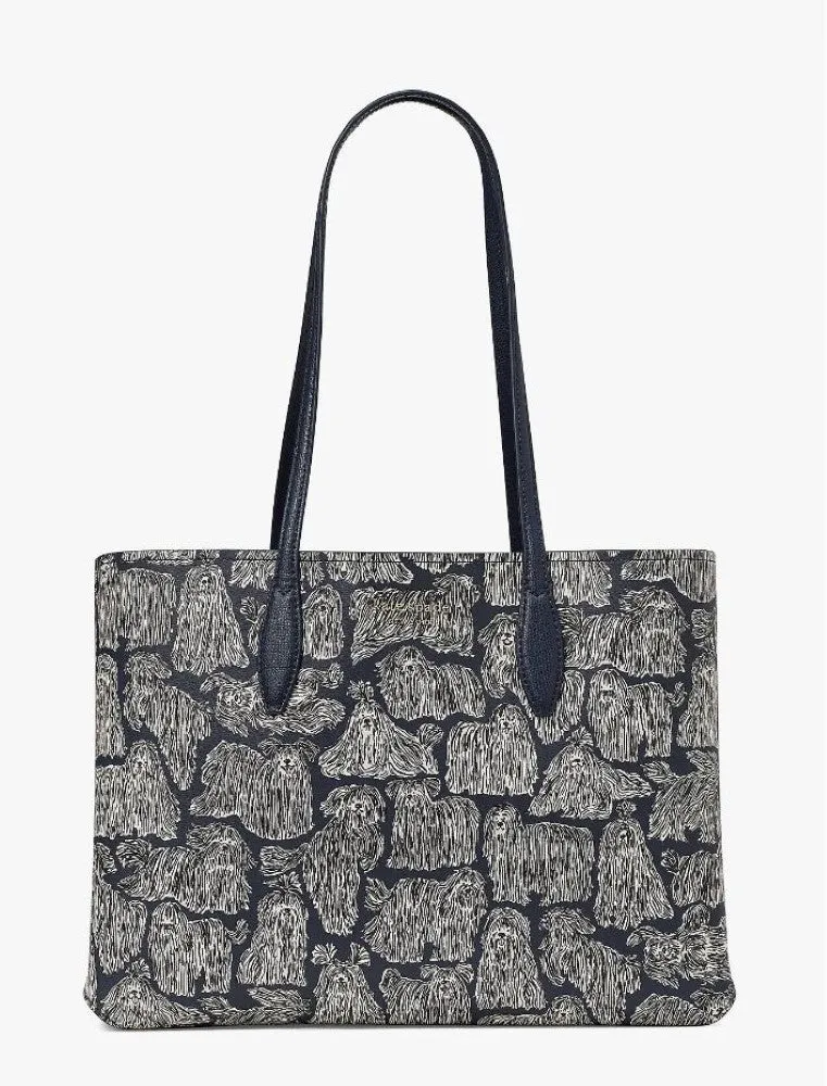 Kate Spade All Day Show Dogs Large Tote Handbag