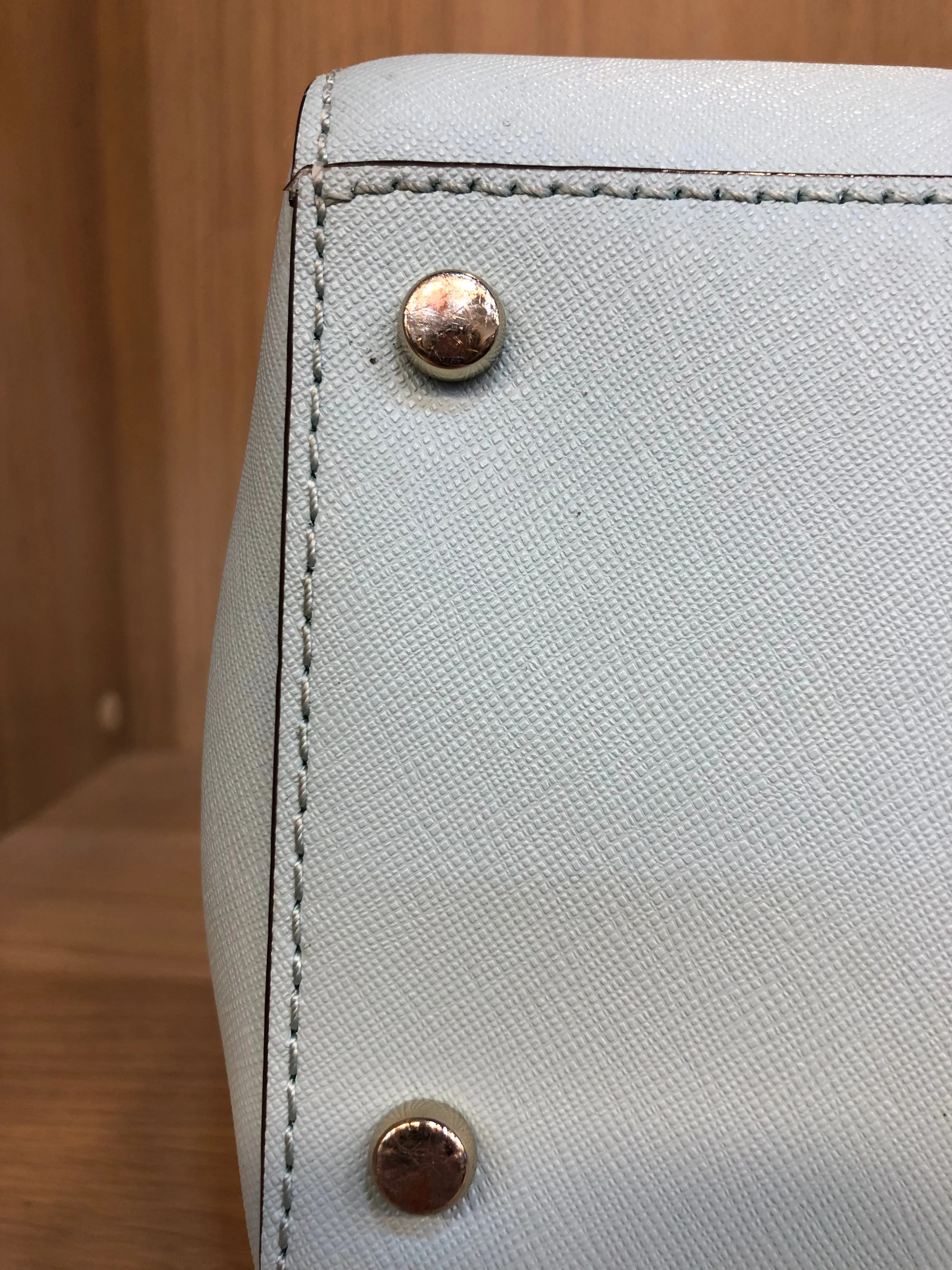 Kate Spade Light Blue Leather Tote