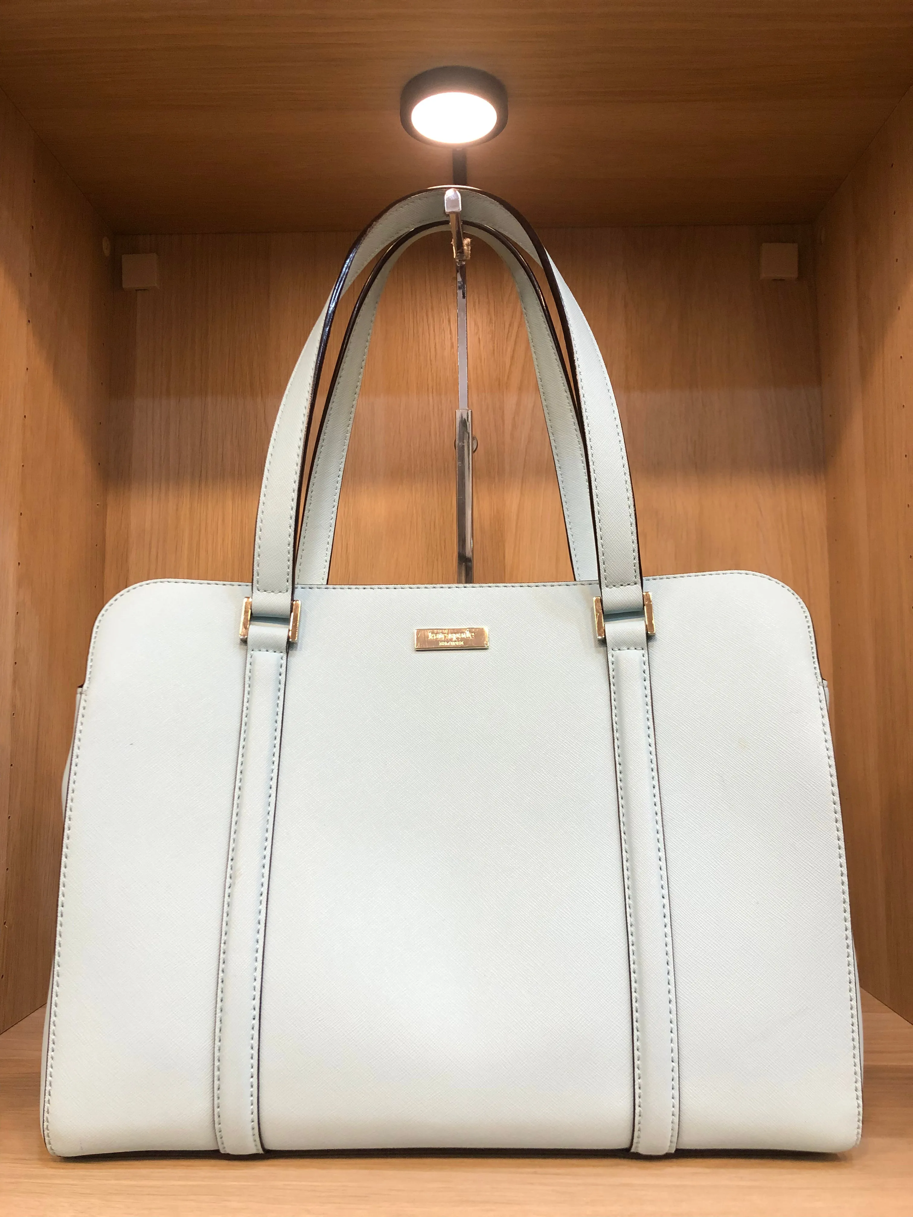 Kate Spade Light Blue Leather Tote