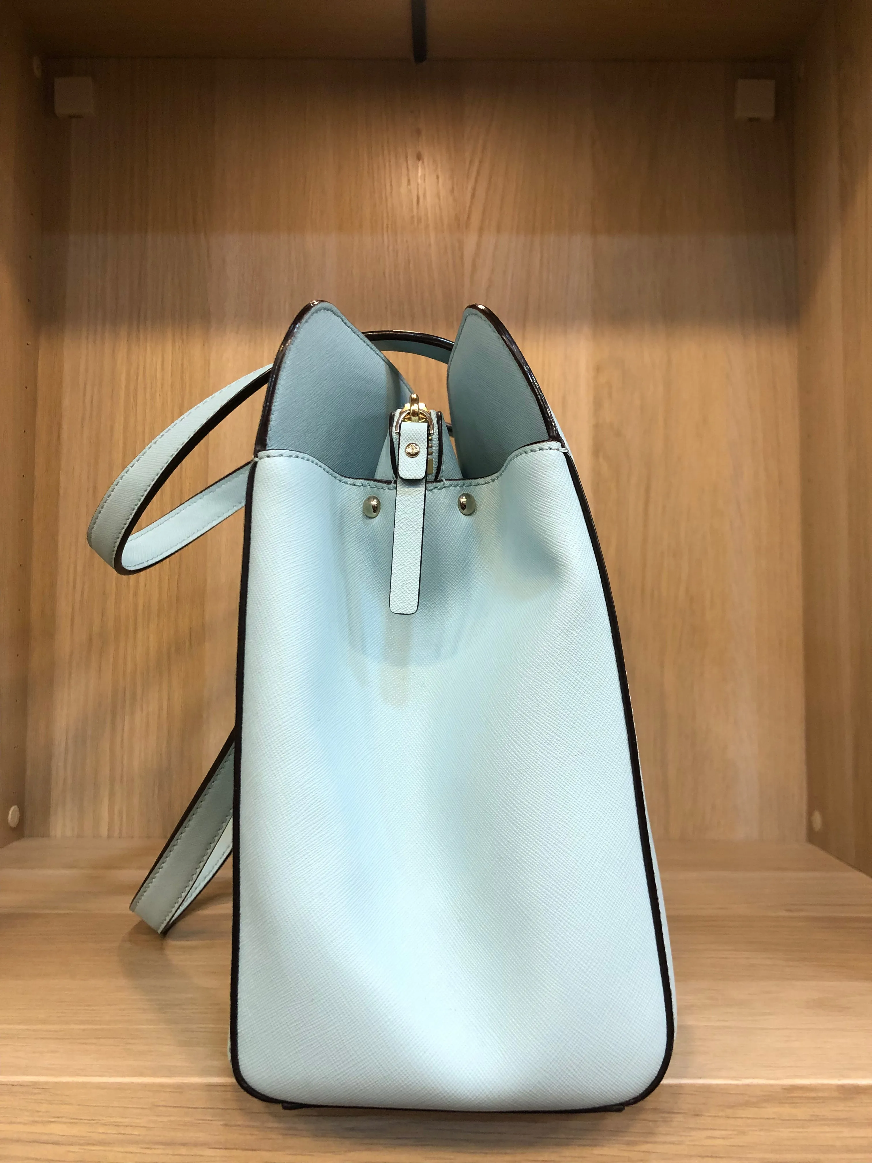 Kate Spade Light Blue Leather Tote