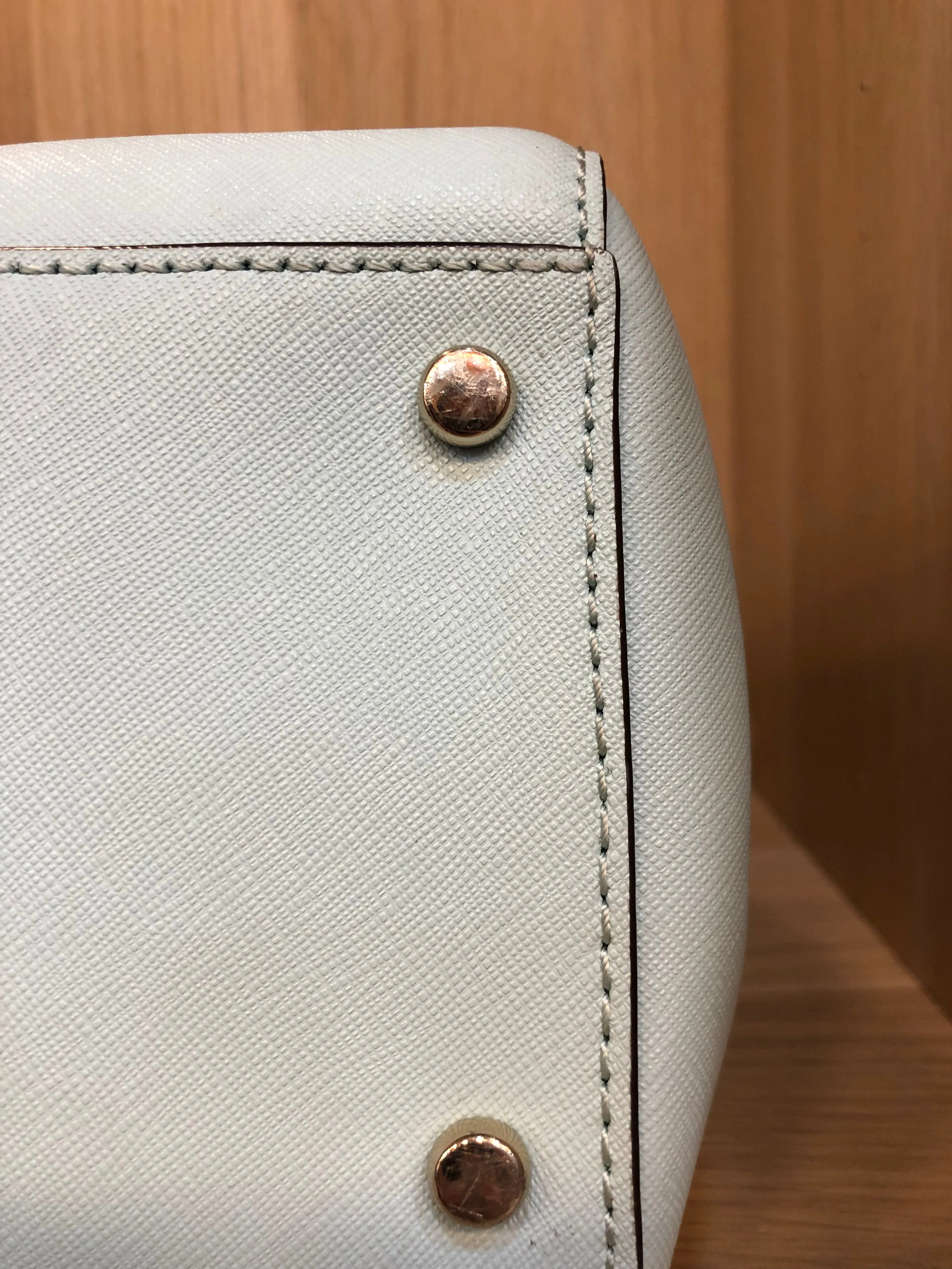 Kate Spade Light Blue Leather Tote