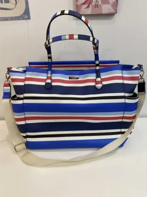 Kate Spade striped tote/diaper bag