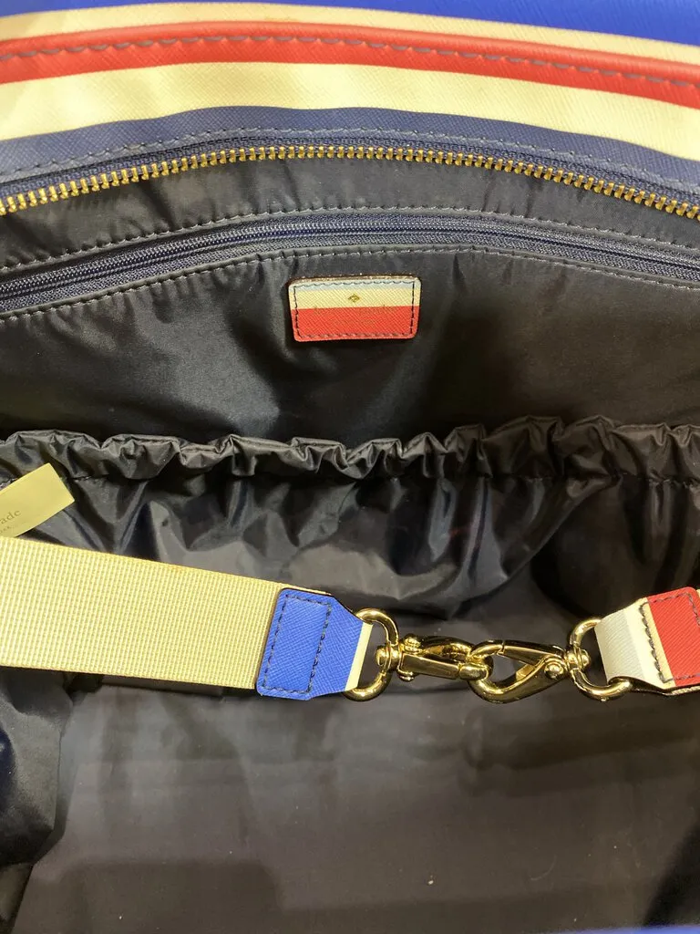 Kate Spade striped tote/diaper bag