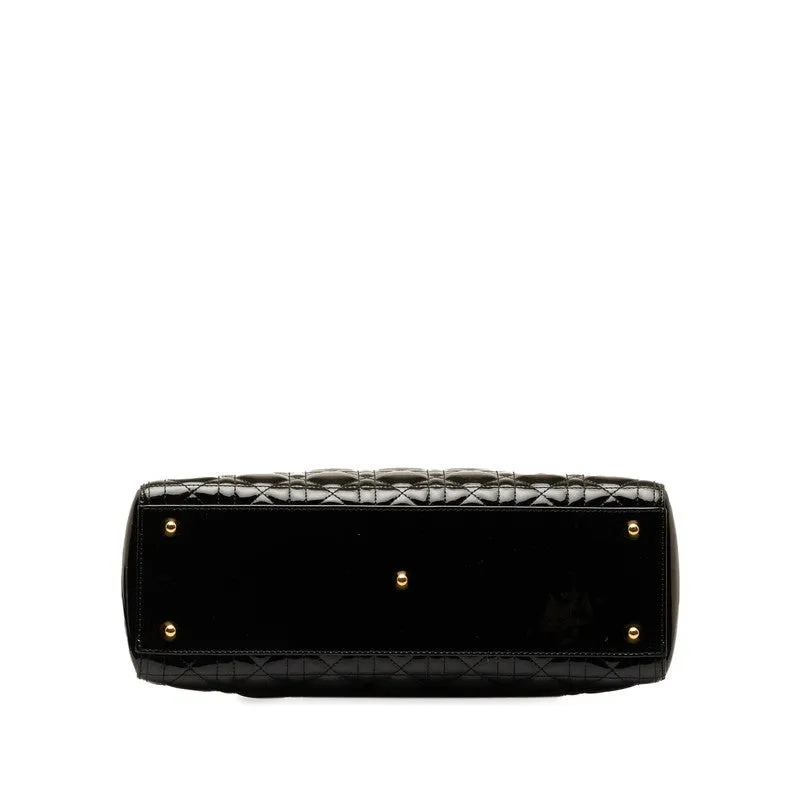 Large Cannage Patent Leather Lady Dior