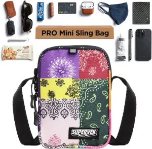 Mini Sling Bag PRO - Waterproof Zip, Fabric & Adjustable Fly Strap | Urban Crossbody Travel Chest For Men Women