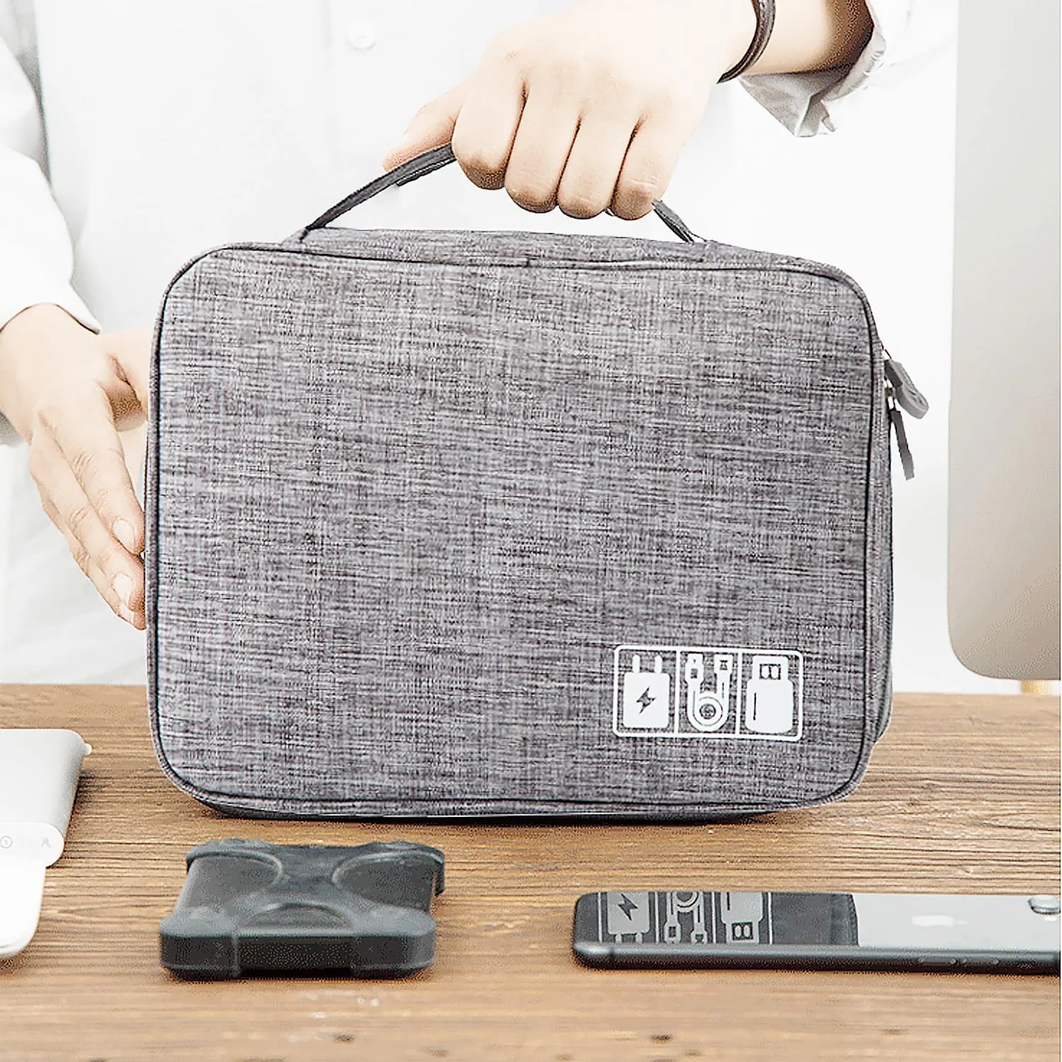 Organizer Bag Big Cable Electronic Devices Travel Pouch USB Charger Accessories Mouse Phone USB Cable SD Power Bank Earphone