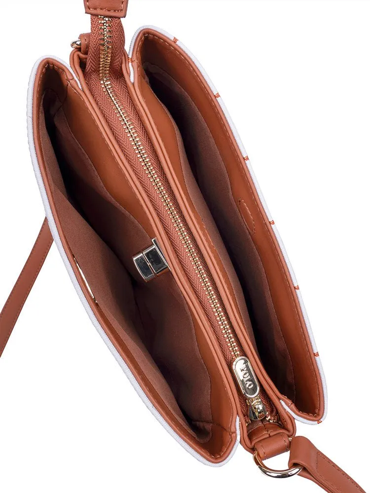 Polo New Iconic Multi Compartment Sling | White
