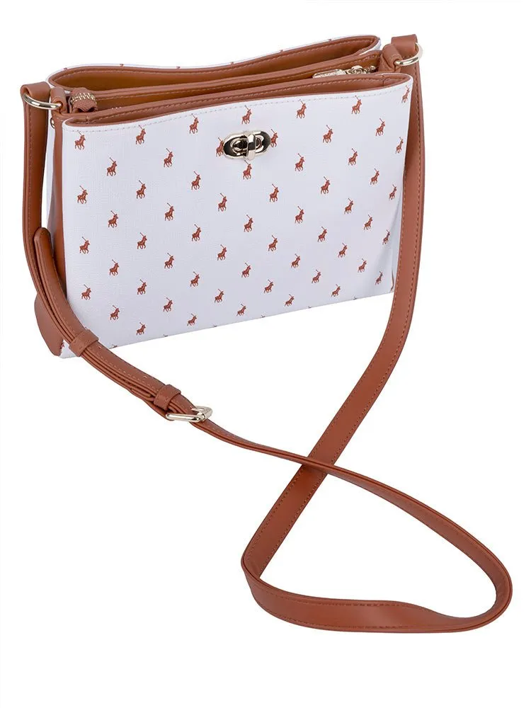 Polo New Iconic Multi Compartment Sling | White
