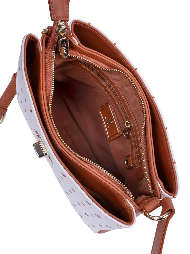 Polo New Iconic Multi Compartment Sling | White