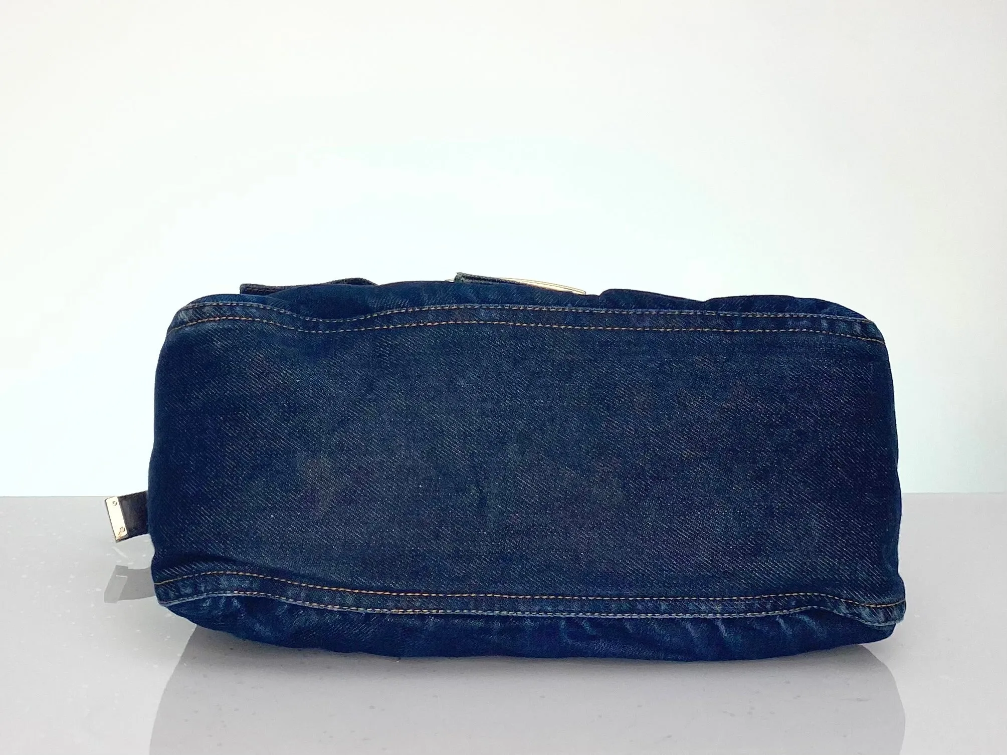 Preloved Fendi Denim Mamma Baguette