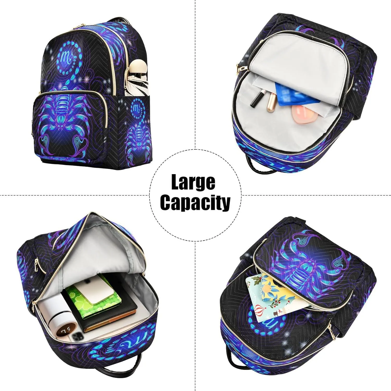 senya Fashion Backpack Mini Backpack Purse Casual Daily Backpack Scorpio for Travel for College Work