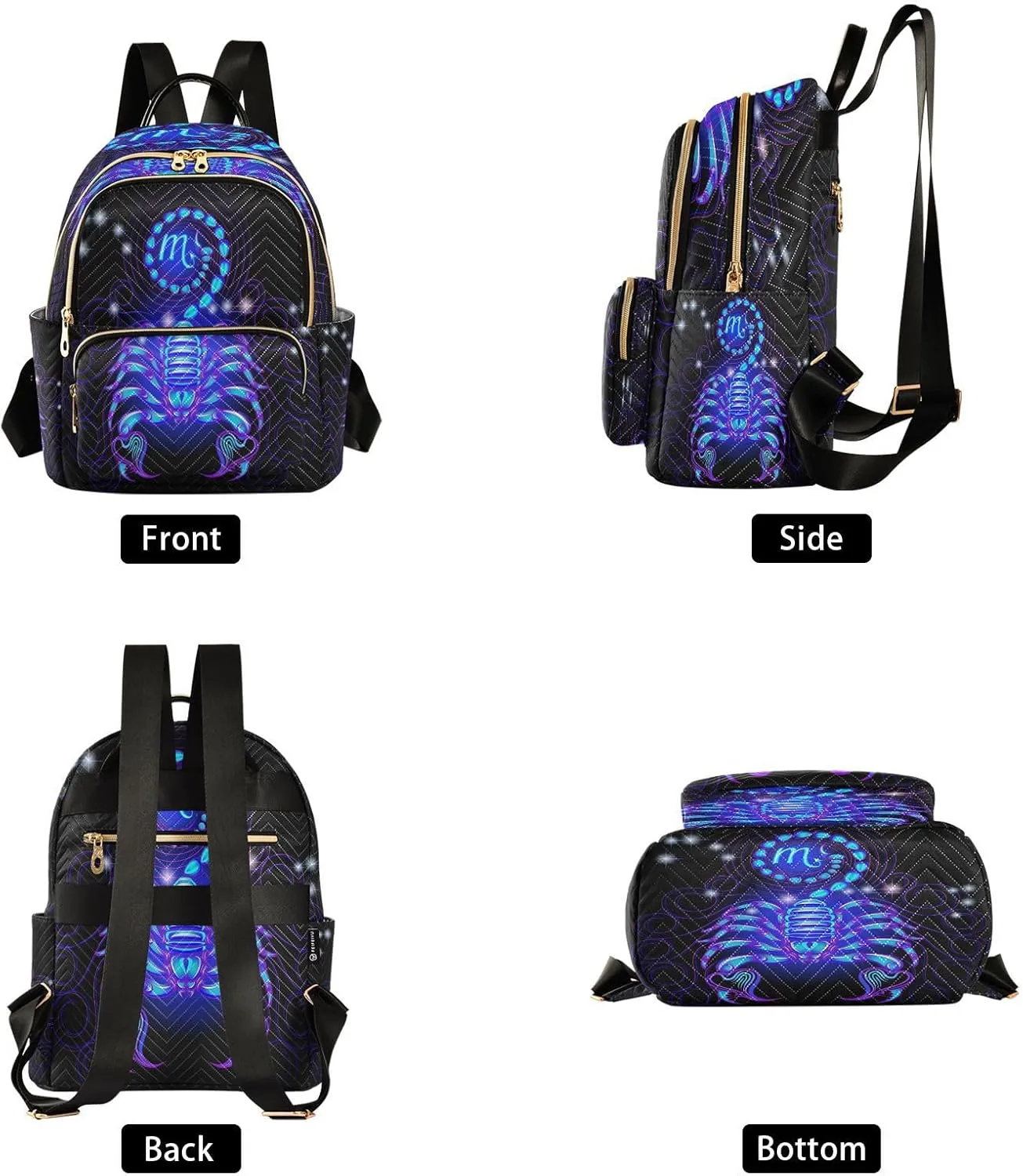 senya Fashion Backpack Mini Backpack Purse Casual Daily Backpack Scorpio for Travel for College Work