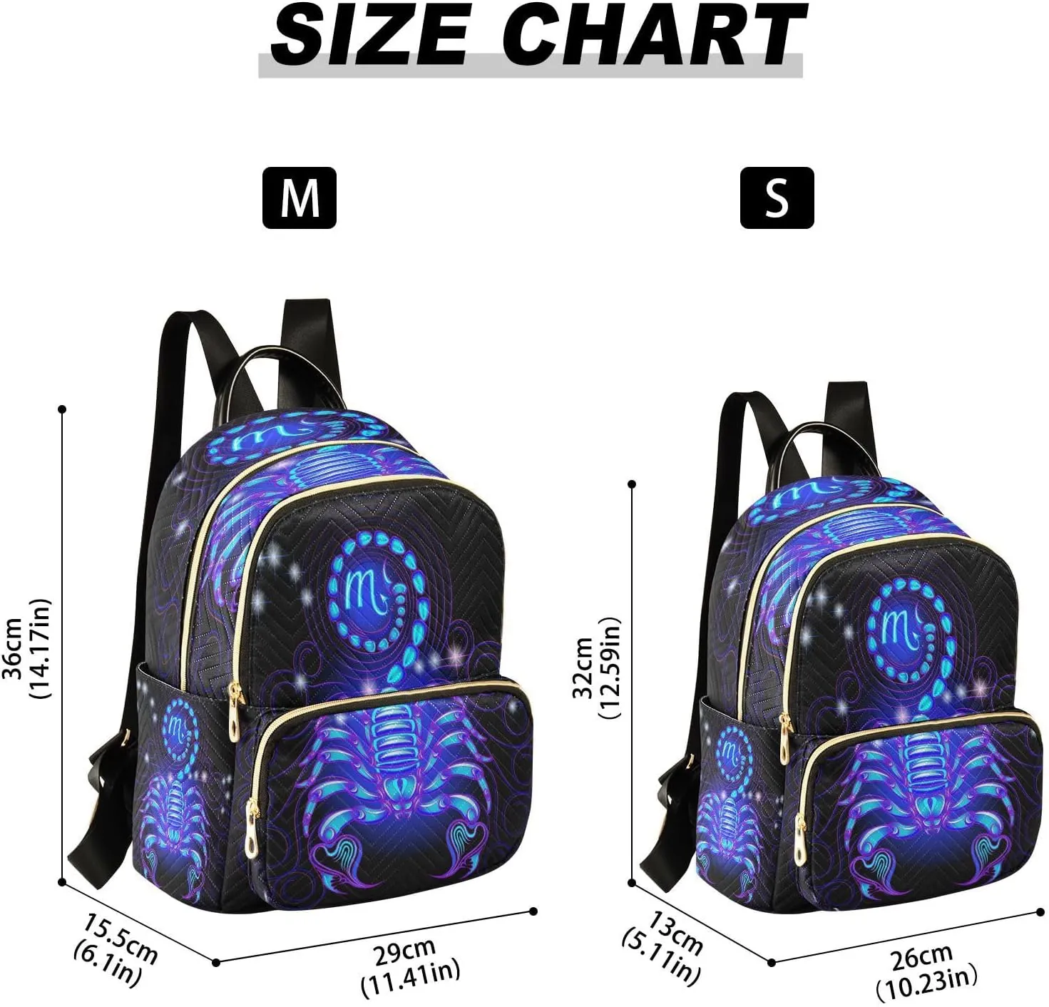 senya Fashion Backpack Mini Backpack Purse Casual Daily Backpack Scorpio for Travel for College Work
