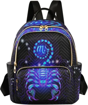 senya Fashion Backpack Mini Backpack Purse Casual Daily Backpack Scorpio for Travel for College Work
