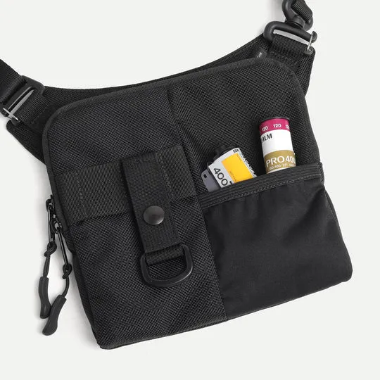 Sling Pouch - Slim - Black Ballistic Nylon
