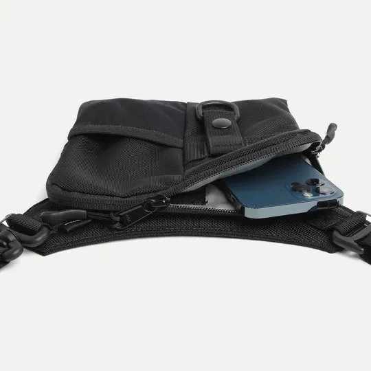 Sling Pouch - Slim - Black Ballistic Nylon