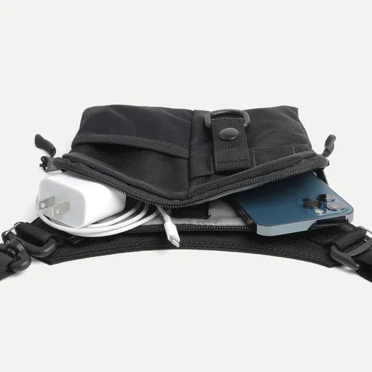Sling Pouch - Slim - Black Ballistic Nylon