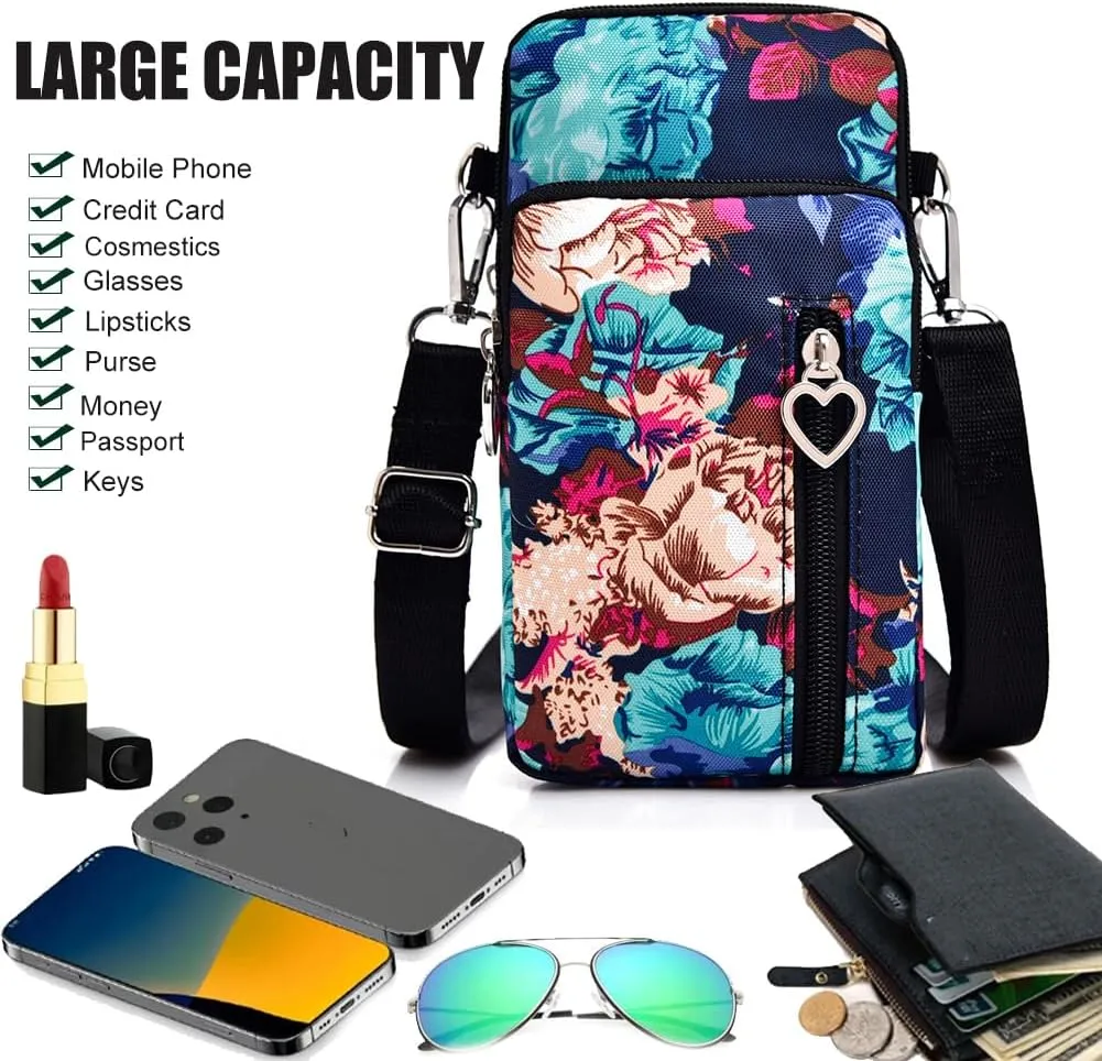 Small Crossbody Bags for Women, Universal Pouch Wallet Cell Phone Purse Lightweight Pockets Handbags Mini Shoulder Bag