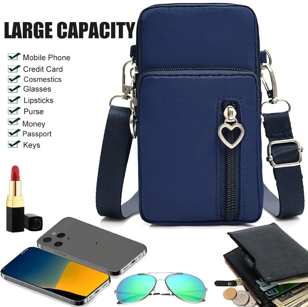 Small Crossbody Bags for Women, Universal Pouch Wallet Cell Phone Purse Lightweight Pockets Handbags Mini Shoulder Bag